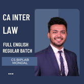CA Inter Law | Regular Batch in Full English By CS Biplab Mondal | For Jan 26 Exams